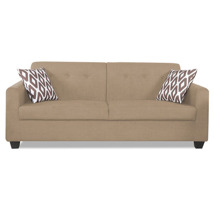 Adorn India Blazer Plus 3 Seater Sofa (Beige)