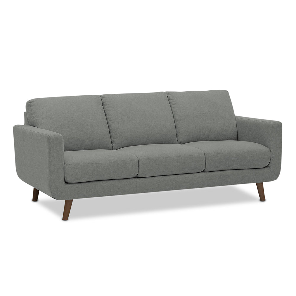 Adorn India Damian 3+2+1 6 Seater Sofa Set (Grey) (3 Year Warranty)