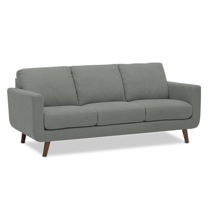 Adorn India Damian 3+1+1 5 Seater Sofa Set (Grey) (3 Year Warranty)