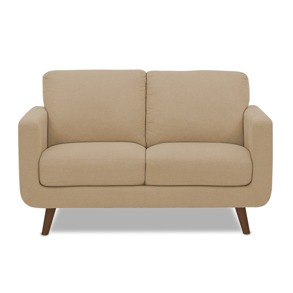 Adorn India Damian 2 Seater Sofa (Beige) (3 Year Warranty)