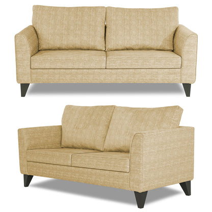 Adorn India Enzo Decent 3+2+1 6 Seater Sofa Set with Centre Table (Beige)