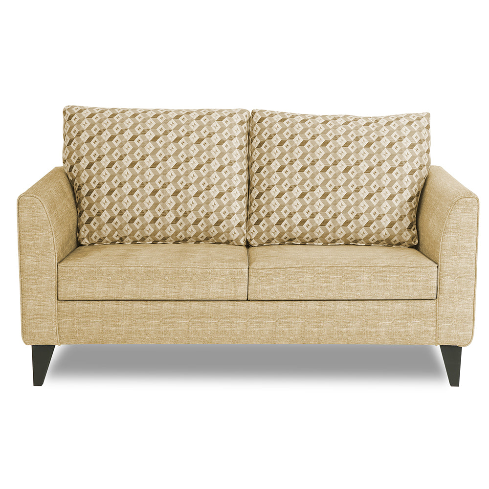 Adorn India Tornado Bricks 2 Seater Sofa (Beige)