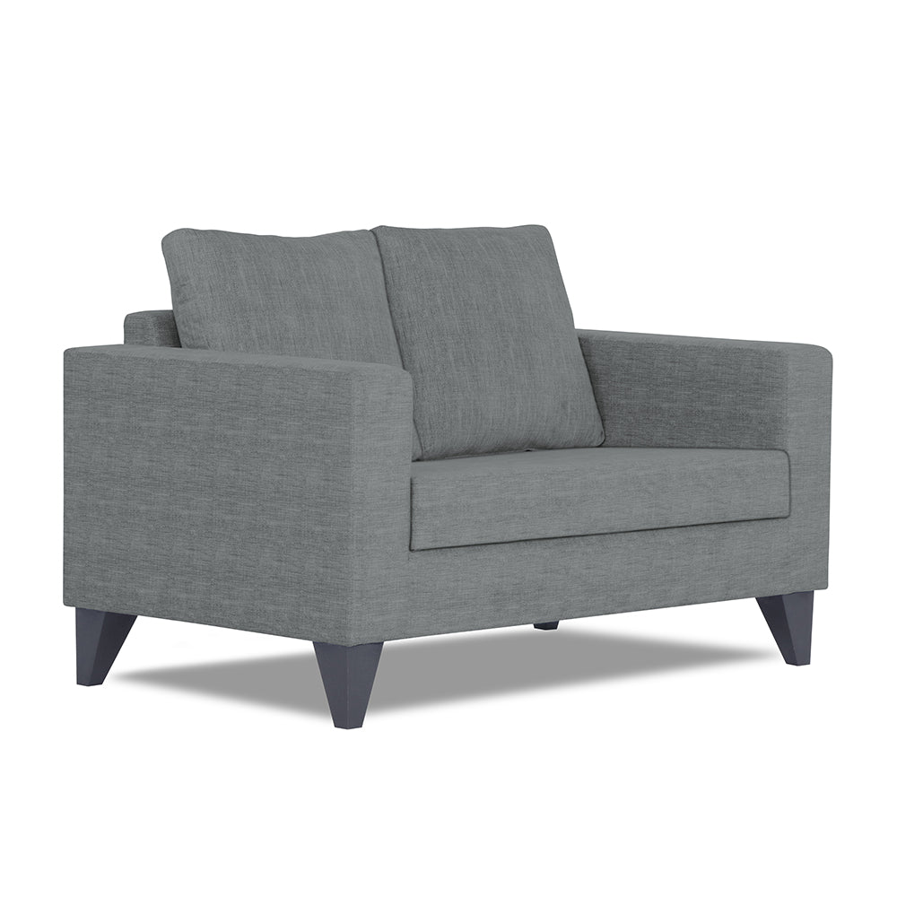 Adorn India Hallton Plain 2 Seater Sofa (Grey) (3 Year Warranty)