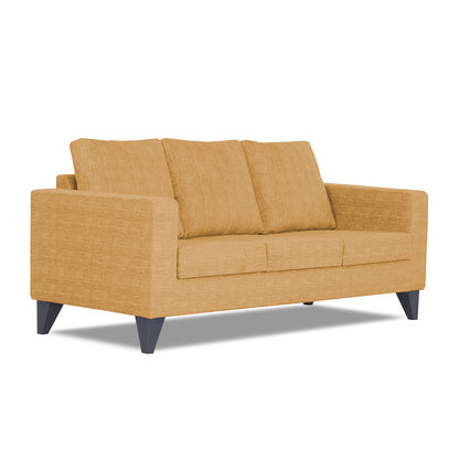 Adorn India Straight Line Plus Decent 3 Seater Sofa (Beige) (3 Year Warranty)