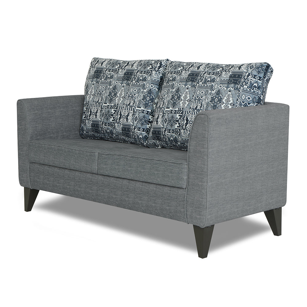 Adorn India Sheldon Crafty 2 Seater Sofa (Grey)