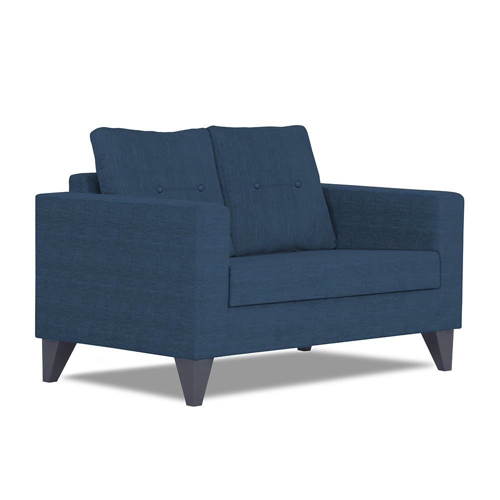 Adorn India Hallton Tufted 2 Seater Sofa (Blue) (3 Year Warranty)