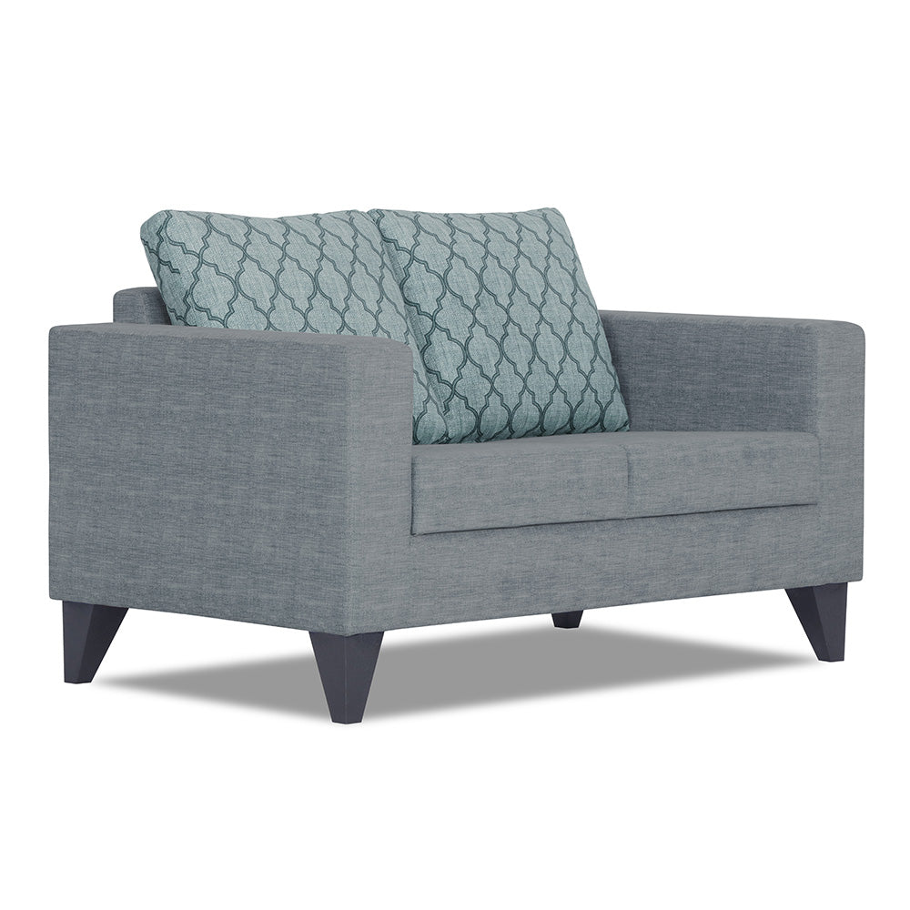 Adorn India Straight line Plus Blossom 2 Seater Sofa (Grey) (3 Year Warranty)