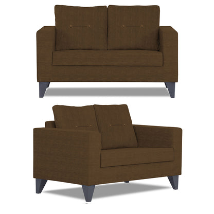 Adorn India Hallton Tufted 3+2+1 6 Seater Sofa Set (Brown) (3 Year Warranty)