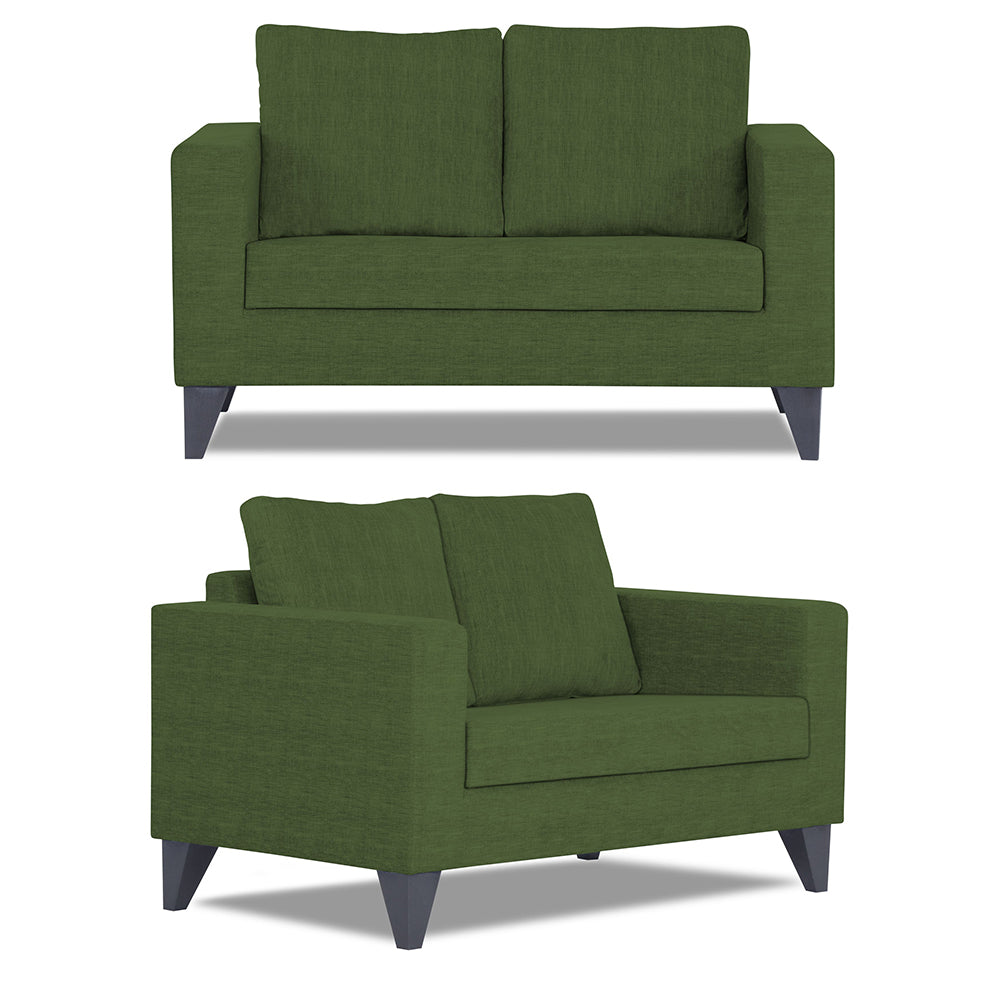 Adorn India Hallton Plain 3+2+1 6 Seater Sofa Set (Green) (3 Year Warranty)