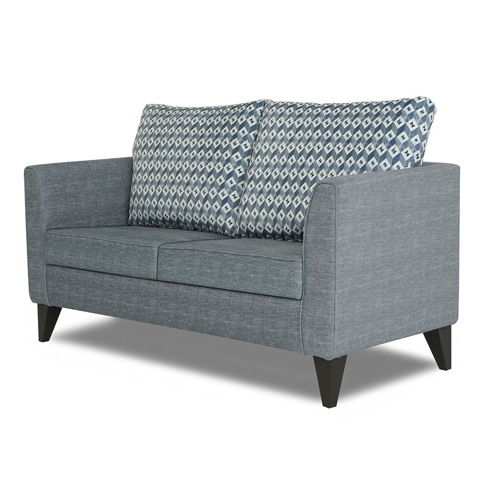 Adorn India Tornado Bricks 2 Seater Sofa (Grey)
