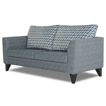 Adorn India Tornado Bricks 3 Seater Sofa (Grey)