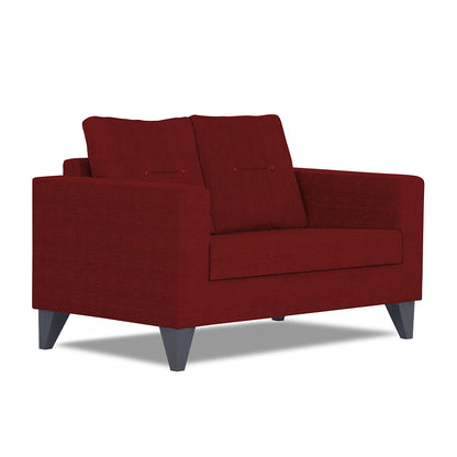 Adorn India Hallton Tufted 2 Seater Sofa (Maroon) (3 Year Warranty)