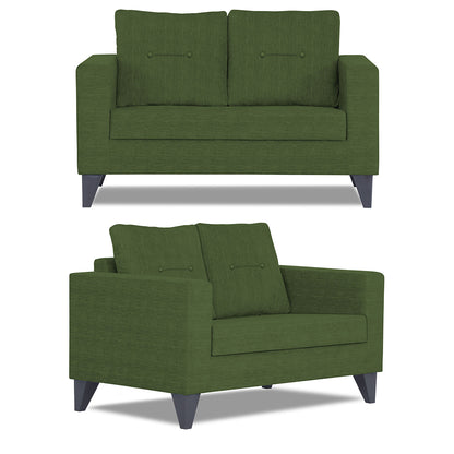 Adorn India Hallton Tufted 3+2+1 6 Seater Sofa Set (Green) (3 Year Warranty)