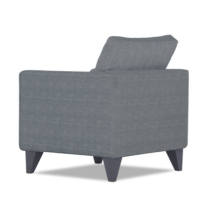 Adorn India Enzo Decent 1 Seater Sofa (Grey)