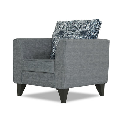 Adorn India Sheldon Crafty 1 Seater Sofa (Grey)