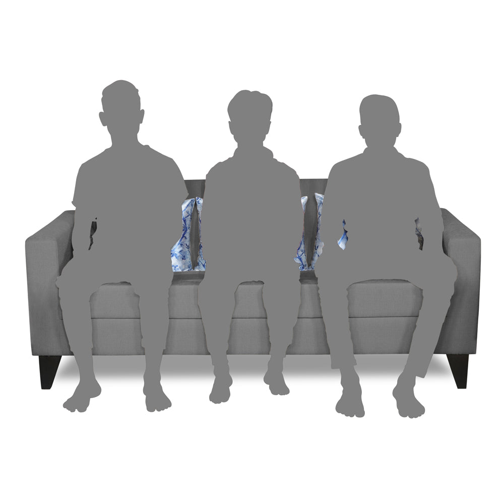 Adorn India Bladen 3 Seater Sofa (Grey)