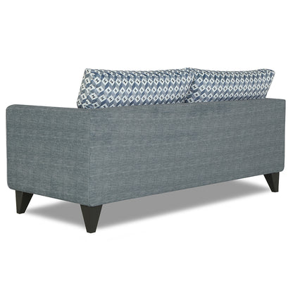 Adorn India Tornado Bricks 3 Seater Sofa (Grey)
