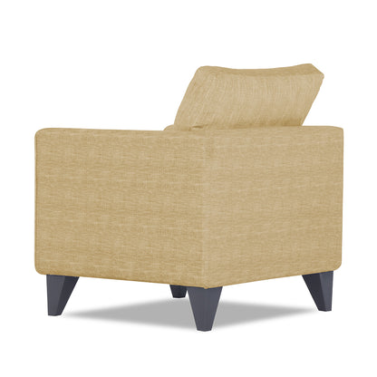 Adorn India Enzo Decent 1 Seater Sofa (Beige)