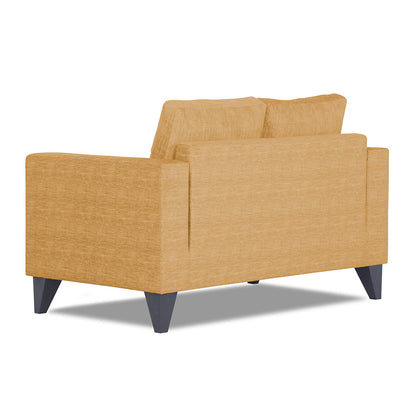 Adorn India Hallton Plain 2 Seater Sofa (Beige) (3 Year Warranty)