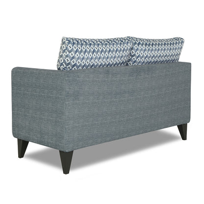 Adorn India Tornado Bricks 2 Seater Sofa (Grey)