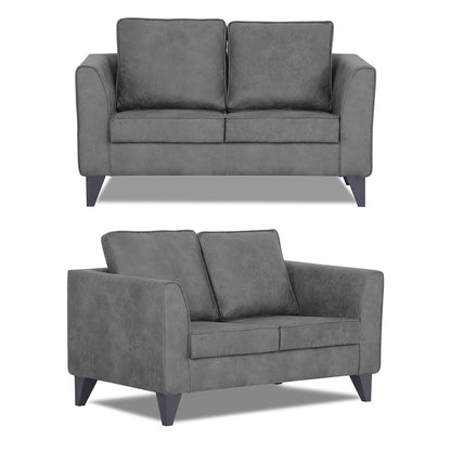 Adorn India Enzo Decent Premium Leatherette Suede 3+2+1 6 Seater Sofa Set (Grey)