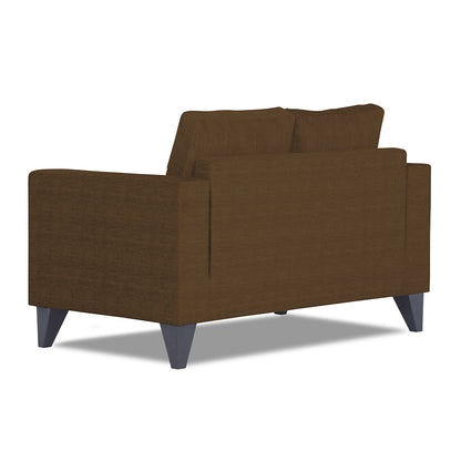 Adorn India Hallton Tufted 2 Seater Sofa (Brown) (3 Year Warranty)