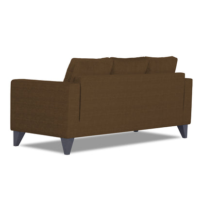 Adorn India Hallton Tufted 3 Seater Sofa (Brown) (3 Year Warranty)