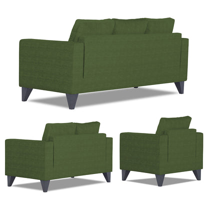Adorn India Hallton Tufted 3+2+1 6 Seater Sofa Set (Green) (3 Year Warranty)
