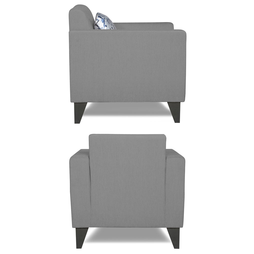 Adorn India Bladen 1 Seater Sofa (Grey)
