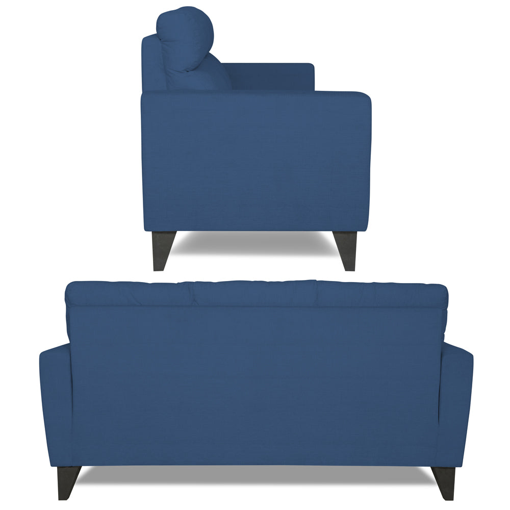 Adorn India Cardello 3-1-1 5 Seater Sofa Set (Blue) (3 Year Warranty)