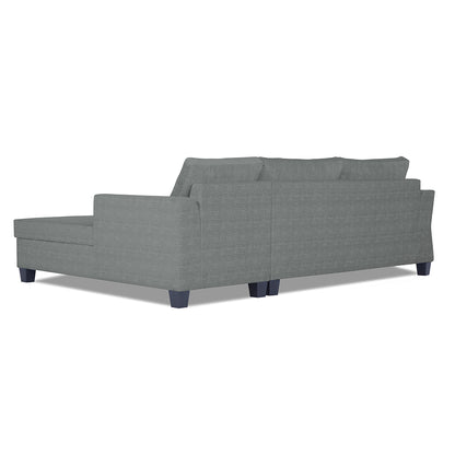 Adorn India Valencia Plus Decent L Shape 6 Seater Sofa Set (Right Hand Side) (Grey)