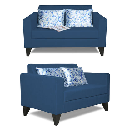 Adorn India Bladen 3-2-1 Six Seater Sofa Set (Blue)