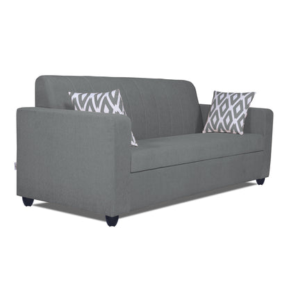 Adorn India Rio HighBack 3+1+1 5 Seater Sofa Set (Grey) (3 Year Warranty)