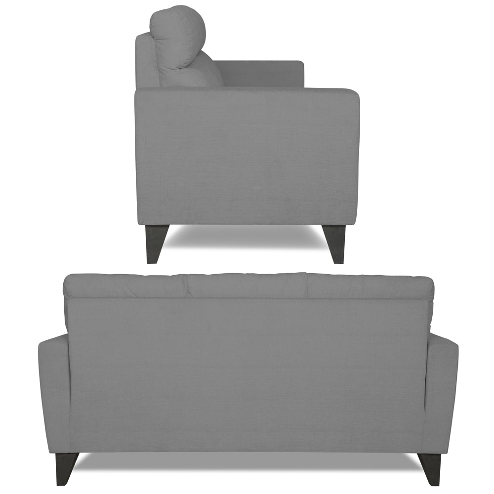 Adorn India Cardello 3-1-1 Five Seater Sofa Set (Grey) (3 Year Warranty)