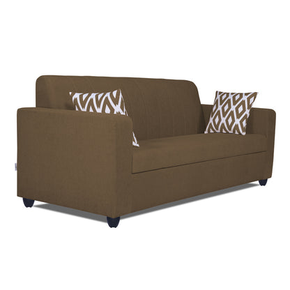 Adorn India Rio Highback 3+2 5 Seater Sofa Set (Brown) (3 Year Warranty)
