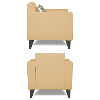 Adorn India Bladen 3-1-1 Five Seater Sofa Set (Wood,Foam) (Beige)