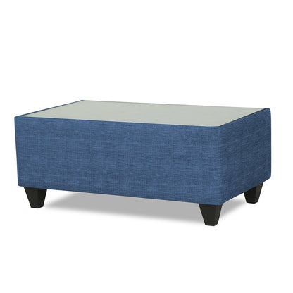 Adorn India Enzo Decent 3+1+1 5 Seater Sofa Set with Centre Table (Blue)