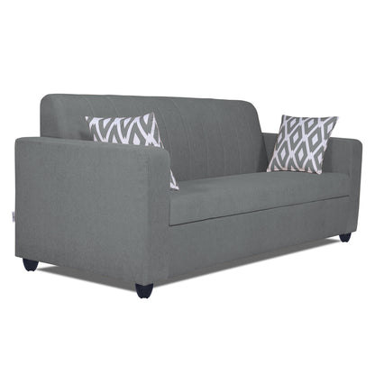 Adorn India Rio Highback 3+2 5 Seater Sofa Set (Grey) (3 Year Warranty)