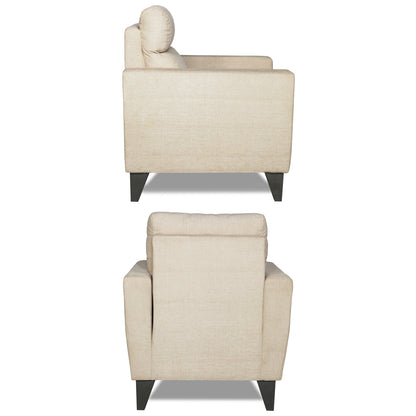 Adorn India Cardello 3-1-1 Five Seater Sofa Set(Beige) (3 Year Warranty)
