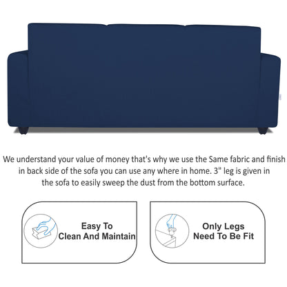 Adorn India Monteno 3-1-1 5 Seater Sofa Set (Blue) (3 Year Warranty)
