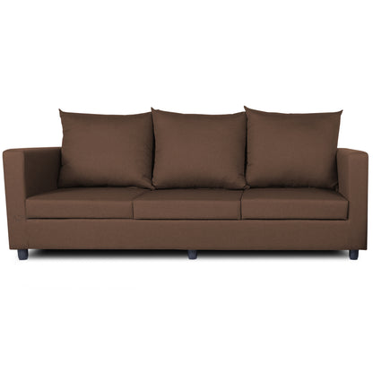 Adorn India New Straight Line Modular 5 Seater Sofa Set (Brown)