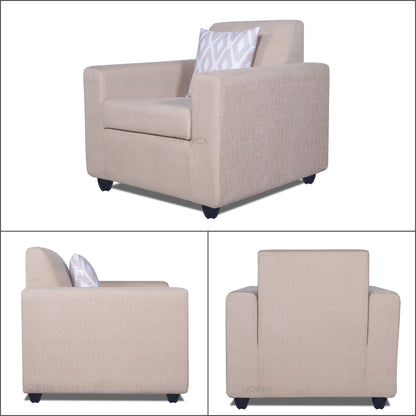 Adorn India Monteno 3-1-1 5 Seater Sofa Set (Beige) (3 Year Warranty)