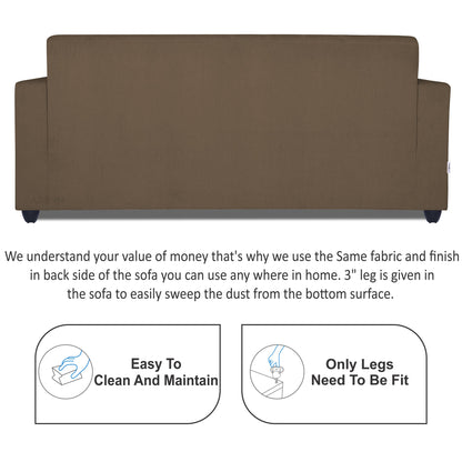 Adorn India Rio Decent 3-1-1 5 Seater Sofa Set (Brown) (3 Year Warranty)