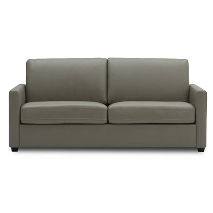 Adorn India Exclusive Flavio Leatherette Three Seater Sofa (Grey)