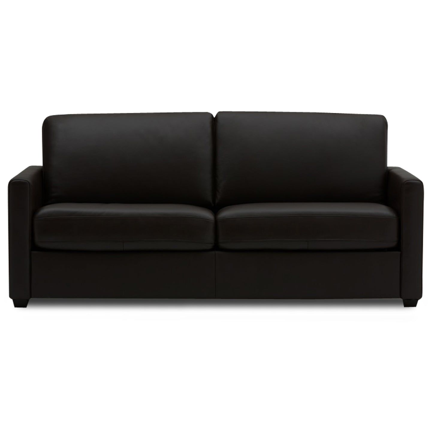 Adorn India Exclusive Flavio Leatherette Three Seater Sofa (Black)