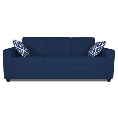 Adorn India Monteno 3 Seater Sofa (Blue) (3 Year Warranty)