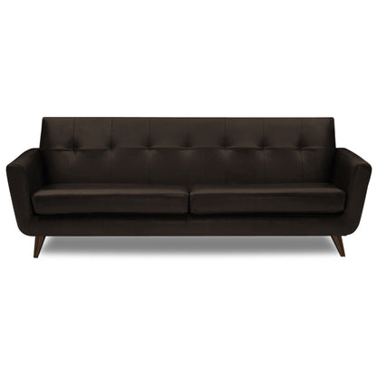 Adorn India Exclusive Alexus Leaterette Three Seater Sofa (Brown)