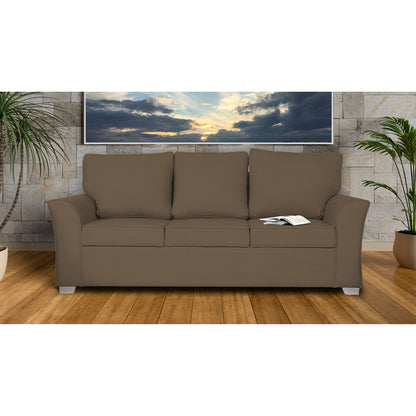 Adorn India Alexia 3 Seater Sofa(Camel)