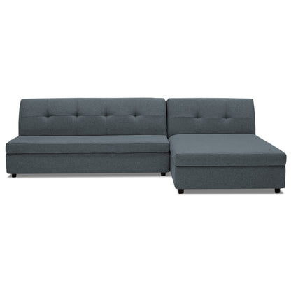 Adorn India Atlas Modular Sofa Set (Dark Grey)(3 Year Warranty)
