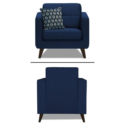 Adorn India Chilly 6 Seater 3+2+1 Fabric Sofa Set (Blue) (3 Year Warranty)